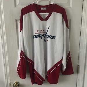Washington Capitals Red and White Hockey Jersey